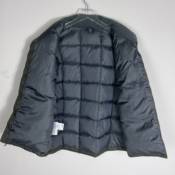 Eddie Bauer Men Goose Down Quilt Puffer Vest Full Zip Army Green Size Medium - Picture 12 of 16